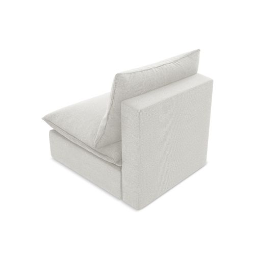 Fauteuil Pour Canapé Modulable Manao En Tissu Bouclette Blanc