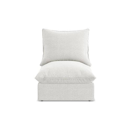Fauteuil Pour Canapé Modulable Manao En Tissu Bouclette Blanc