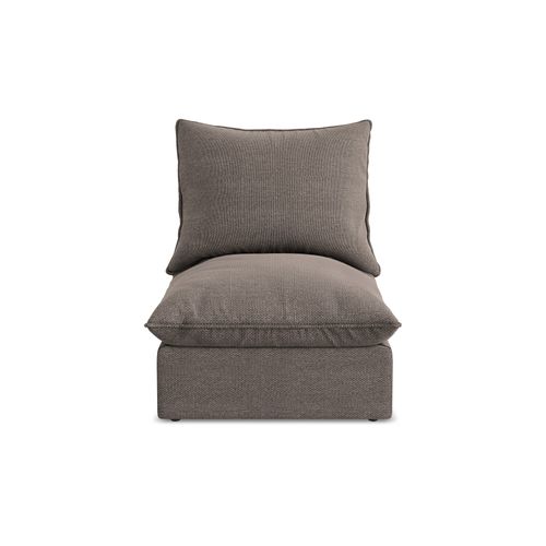 Fauteuil Pour Canapé Modulable Manao En Tissu Bouclette Chocolat