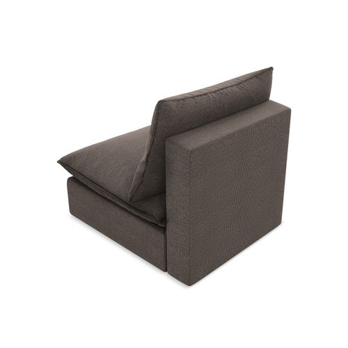 Fauteuil Pour Canapé Modulable Manao En Tissu Bouclette Chocolat