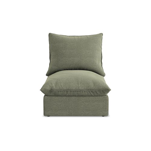 Fauteuil Pour Canapé Modulable Manao En Tissu Bouclette Olive