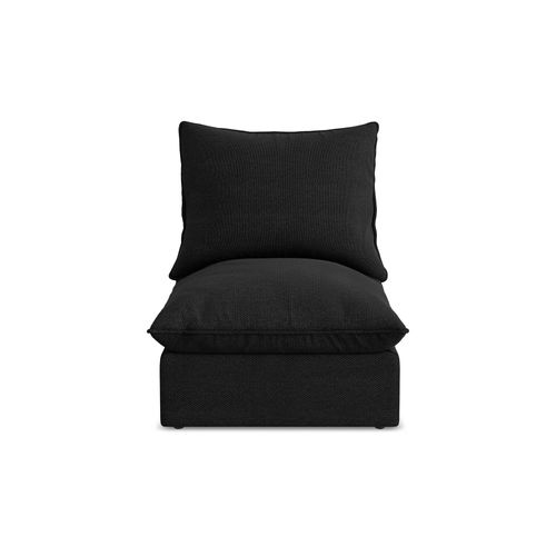 Fauteuil Pour Canapé Modulable Manao En Tissu Bouclette Noir