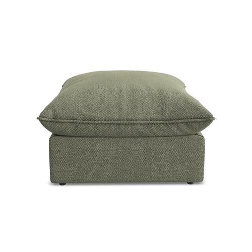 Pouf Manao En Tissu Bouclette Olive