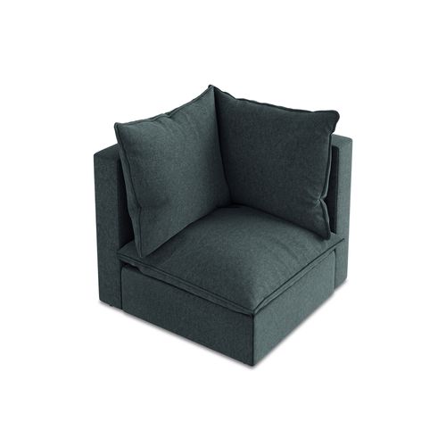 Fauteuil D'angle Pour Canapé Modulable Manao En Velours Marin