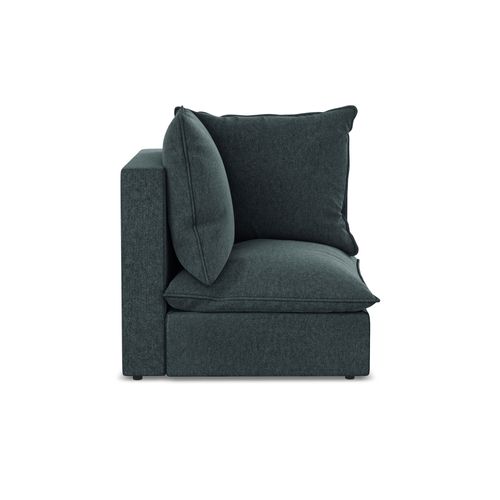 Fauteuil D'angle Pour Canapé Modulable Manao En Velours Marin