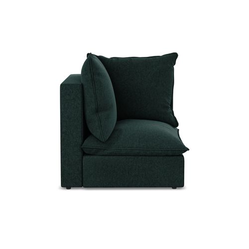 Fauteuil D'angle Pour Canapé Modulable Manao En Velours Gris Vert