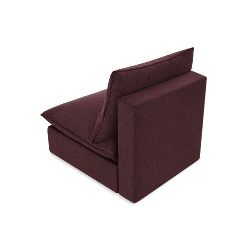 Fauteuil Pour Canapé Modulable Manao En Velours Bourgogne