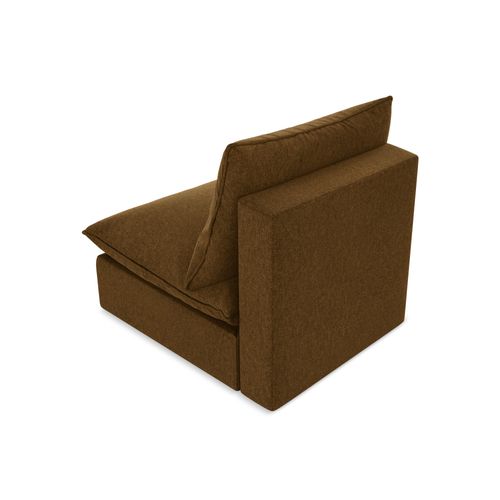Fauteuil Pour Canapé Modulable Manao En Velours Moutarde