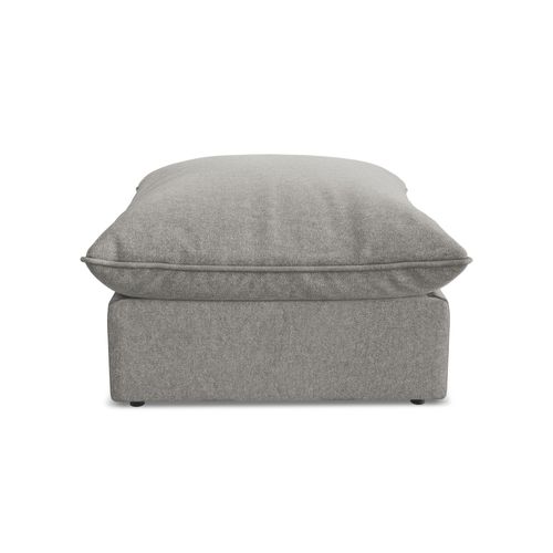 Pouf Manao En Velours Gris
