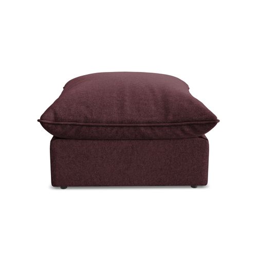 Pouf Manao En Velours Bourgogne