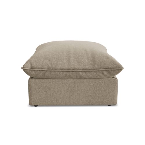 Pouf Manao En Velours Beige