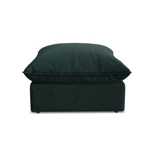 Pouf Manao En Velours Gris Vert