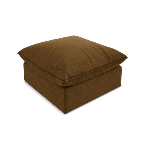 Pouf Manao En Velours Moutarde