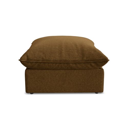 Pouf Manao En Velours Moutarde