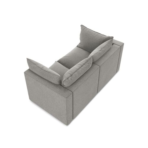 Canapé Modulable 2 Places Manao En Velours Gris