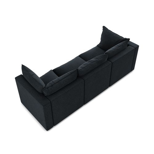 Canapé Modulable 3 Places Manao En Velours Bleu Royal