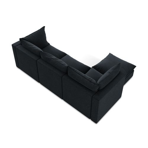 Canapé D'angle 3 Places Modulaire Gauche Manao En Velours Bleu Royal