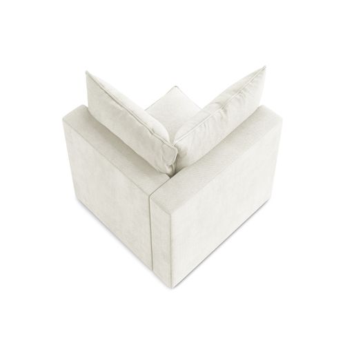 Fauteuil D'angle Pour Canapé Modulable Manao En Tissu Texturé Beige