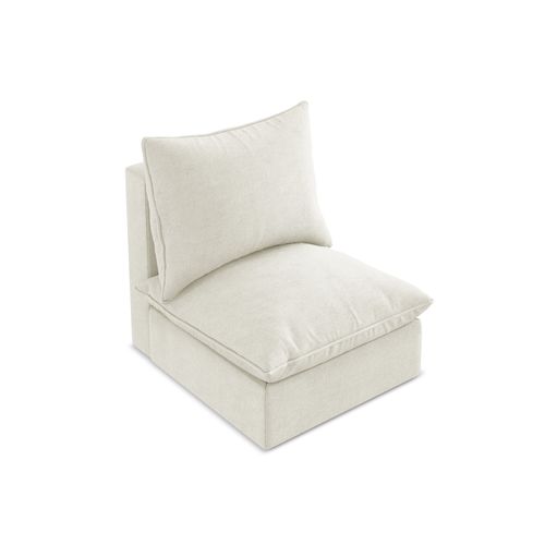 Fauteuil Pour Canapé Modulable Manao En Tissu Texturé Beige