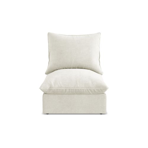 Fauteuil Pour Canapé Modulable Manao En Tissu Texturé Beige