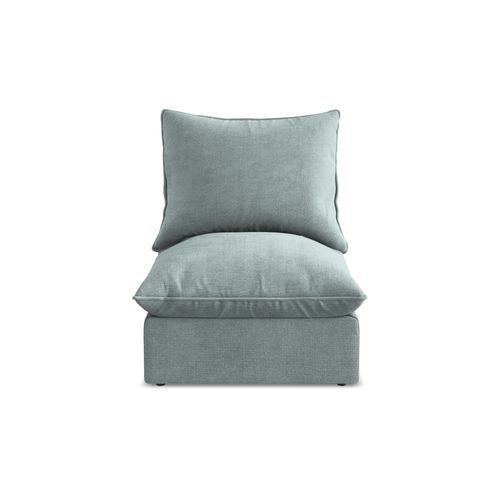 Fauteuil Pour Canapé Modulable Manao En Tissu Texturé Jeans