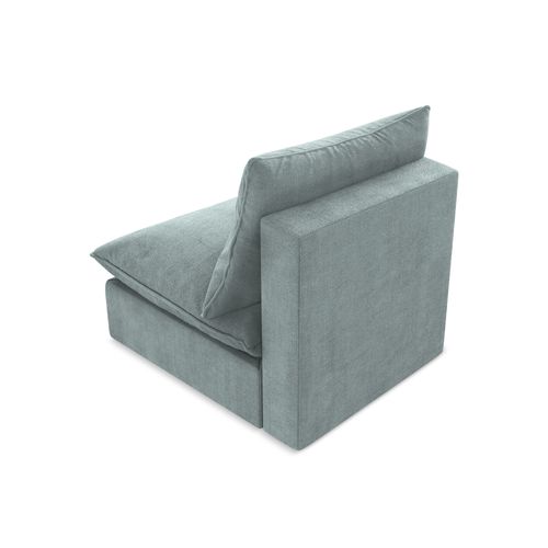 Fauteuil Pour Canapé Modulable Manao En Tissu Texturé Jeans