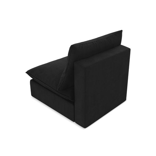 Fauteuil Pour Canapé Modulable Manao En Tissu Texturé Noir