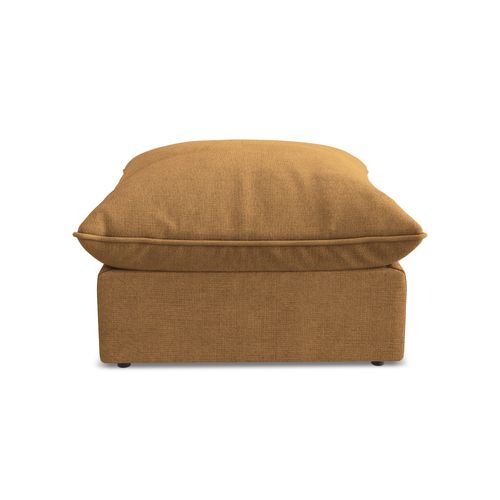 Pouf Manao En Tissu Texturé Terre Cuite