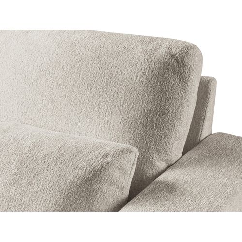 Canapé D’angle 4 Places Gauche Akala En Tissu Chenille Beige