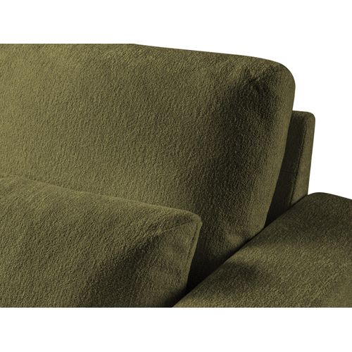 Canapé D’angle 4 Places Gauche Akala En Tissu Chenille Olive