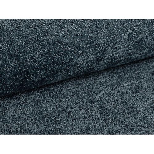 Canapé D’angle 4 Places Droit Akala En Tissu Chenille Bleu