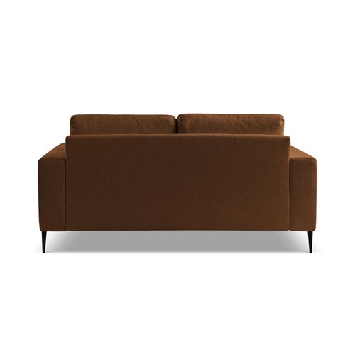 Canapé 2 Places Akala En Tissu Chenille Terre Cuite