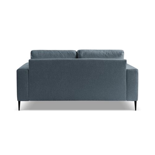 Canapé 2 Places Akala En Tissu Chenille Bleu