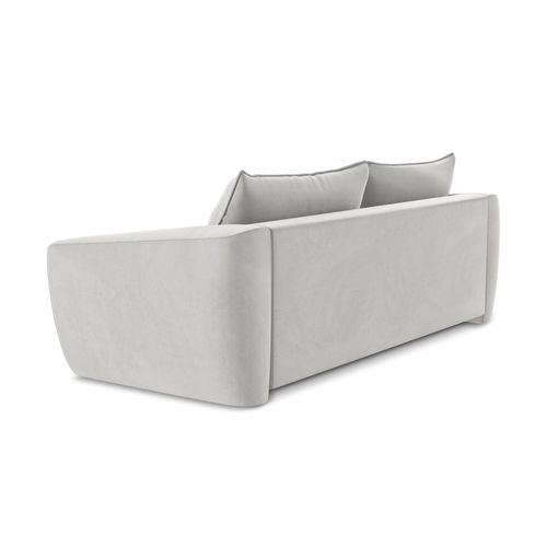 Canapé 3 Places Convertible Guava En Velours Argent