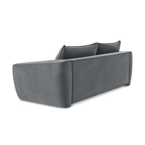 Canapé 3 Places Convertible Guava En Velours Acier