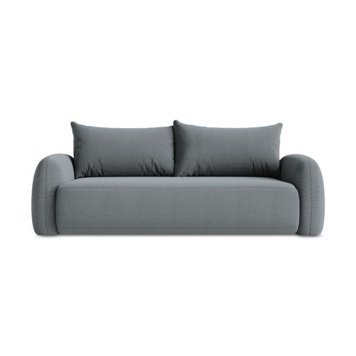 Canapé 3 Places Convertible Hale En Tissu Texturé Jeans