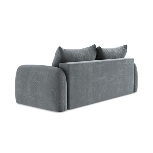 Canapé 3 Places Convertible Hale En Tissu Texturé Jeans