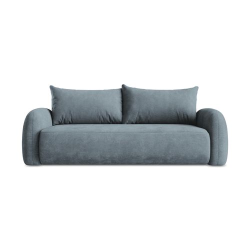 Canapé 3 Places Convertible Hale En Tissu Chenille Jeans