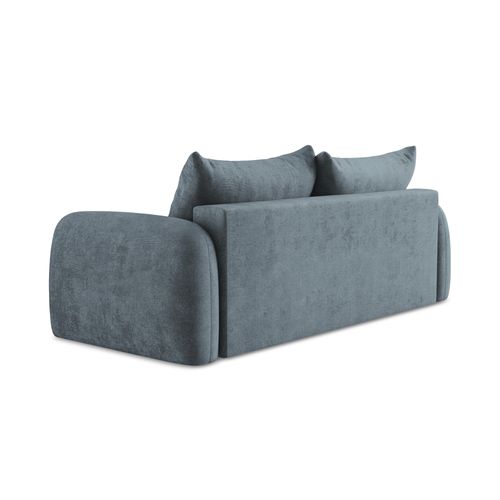 Canapé 3 Places Convertible Hale En Tissu Chenille Jeans