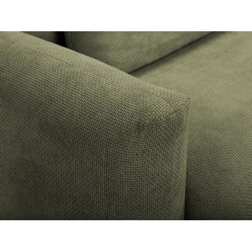 Canapé 3 Places Miki En Tissu Chenille Vert