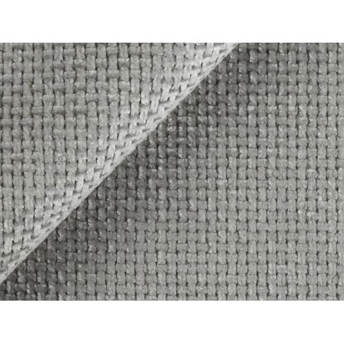 Canapé 3 Places Miki En Tissu Chenille Gris Clair