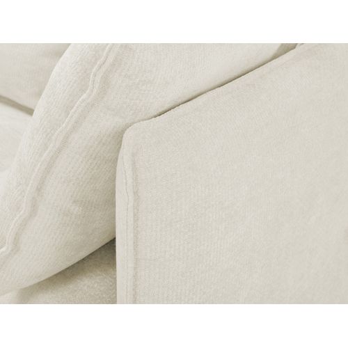 Canapé 3 Places Nana En Tissu Chenille Beige Clair