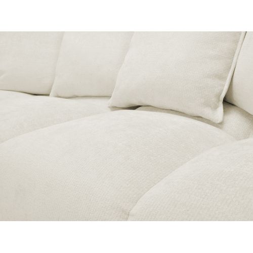 Canapé 3 Places Nana En Tissu Chenille Beige Clair