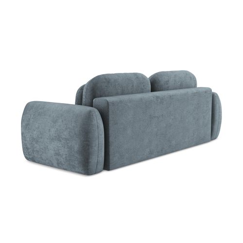 Canapé 3 Places Convertible Pele En Tissu Chenille Jeans
