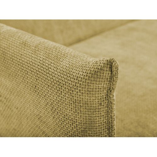 Canapé 3 Places Convertible Piko En Tissu Chenille Vert Citron