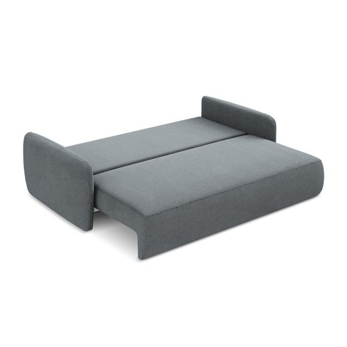 Canapé 3 Places Convertible Lilo En Tissu Texturé Jeans