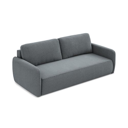 Canapé 3 Places Convertible Lilo En Tissu Texturé Jeans