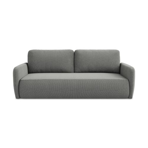 Canapé 3 Places Convertible Lilo En Tissu Texturé Gris