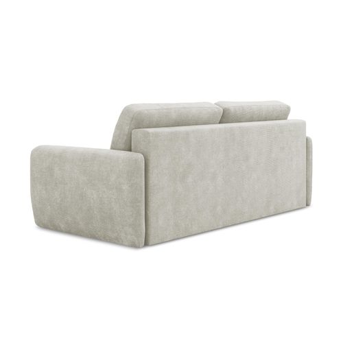 Canapé 3 Places Convertible Lilo En Tissu Chenille Perle