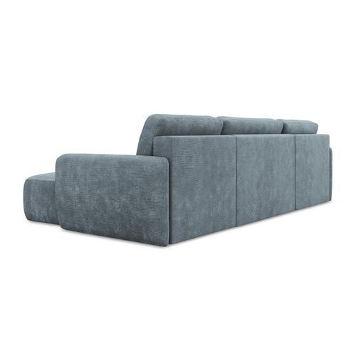 Canapé Panoramique 4 Places Convertible Lilo En Tissu Chenille Jeans